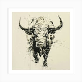 Charging Bull Art Print