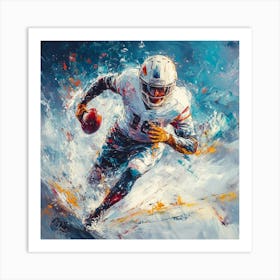 Miami Dolphins Football Player Art Art Print