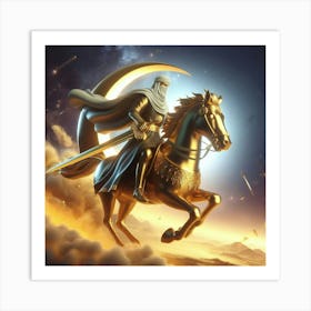 Knight Of The Moon Art Print