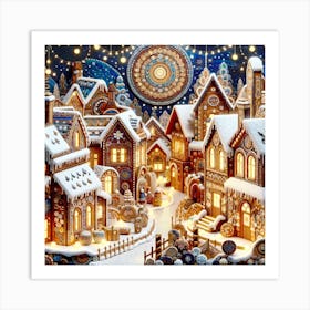 Christmas Village Art Print