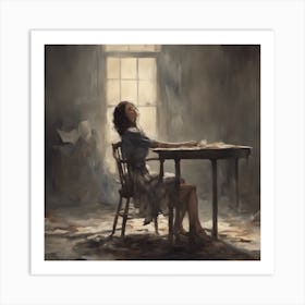 Sad Woman Art Print