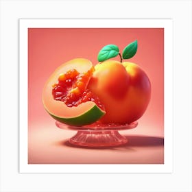 Peach Art Print