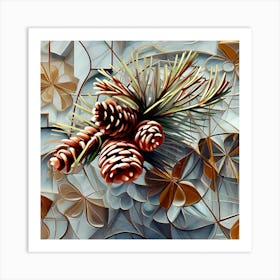 Pine Cones Art Print
