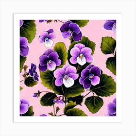 Violets 22 Art Print