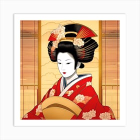 Geisha Art Print