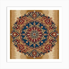 Afghan Rug Art Print