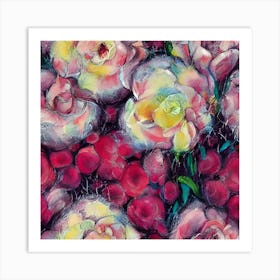 Painted Flowers 1 Art Print