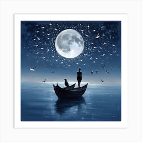 Full Moon Art Print