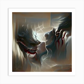 Deaths Kiss Art Print