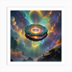 Spacestone In The Sky Art Print