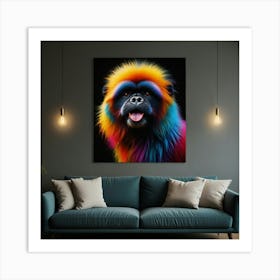 Rainbow Monkey Art Print