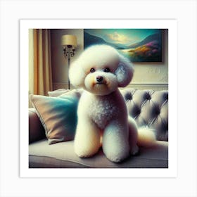 Poodle Painting Art Print