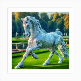 Horse In The Park Art Print