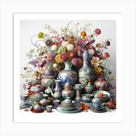 Chinese Vases Art Print