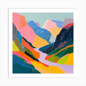 Colourful Abstract Triglav National Park Slovenia 1 Art Print