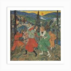 Russian Dancers Art Print