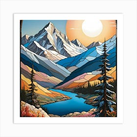 Rocky Mountain Sunrise Art Print