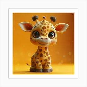 Cute Giraffe 7 Art Print
