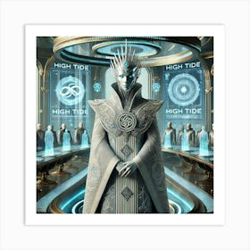 A Majestic, High Tech Sci Fi Portrayal Of The High Art Print