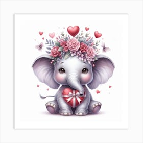 Baby Elephant 1 Art Print