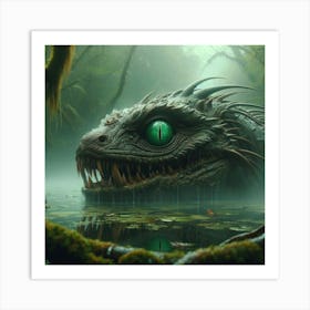 Dragon In The Forest Art Print