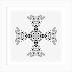 Cross Mandala 04 Art Print