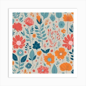 Floral Pattern 13 Art Print