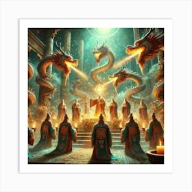 Spiritual Order Of Dragon Priests Art Print