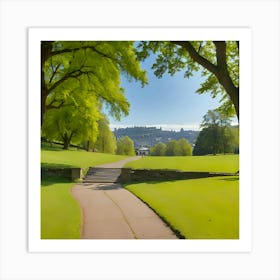 Edinburgh Park Art Print