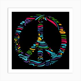 Peace Sign Art Print