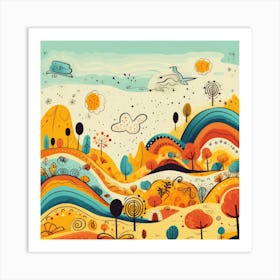 Autumn Landscape Art Print