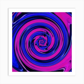 Abstract Psychedelic Swirl Poster