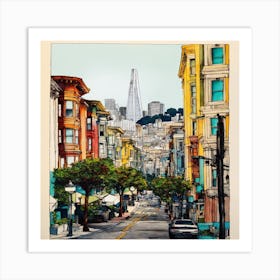 San Francisco Cityscape Art Print