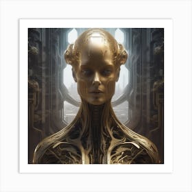 Futuristic Woman 28 Art Print