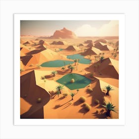 Desert Landscape 77 Art Print