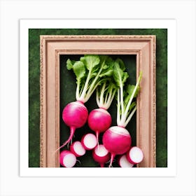 Radishes In A Frame 14 Art Print