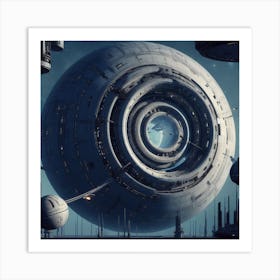 Futuristic Spaceship 10 Art Print