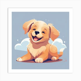 Happy Puppy Art Print