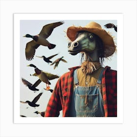 Man Dressed As A Cowboy Art Print