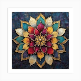 Lotus Flower Art Art Print