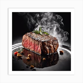 Beef Steak Art Print