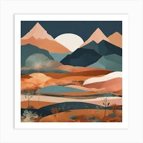 Landscape Painting 8 Art Print