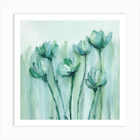 Lotus Flowers Art Print