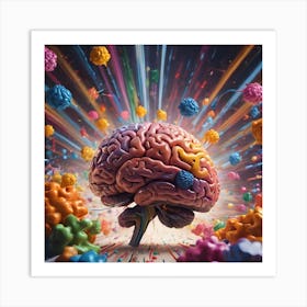 Brain Imploding Pair 2 1 Art Print