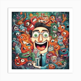 Monsters 1 Art Print