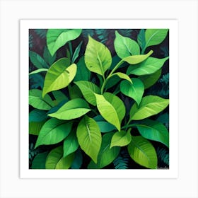 Green Leaves 2 Art Print