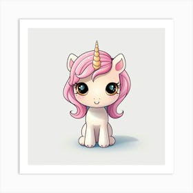 Cute Unicorn 645 Art Print