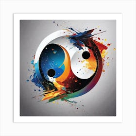 Yin Yang 12 Art Print