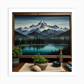 Mountain Range Art Print