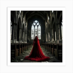 Woman In A Red Dress 5 Art Print